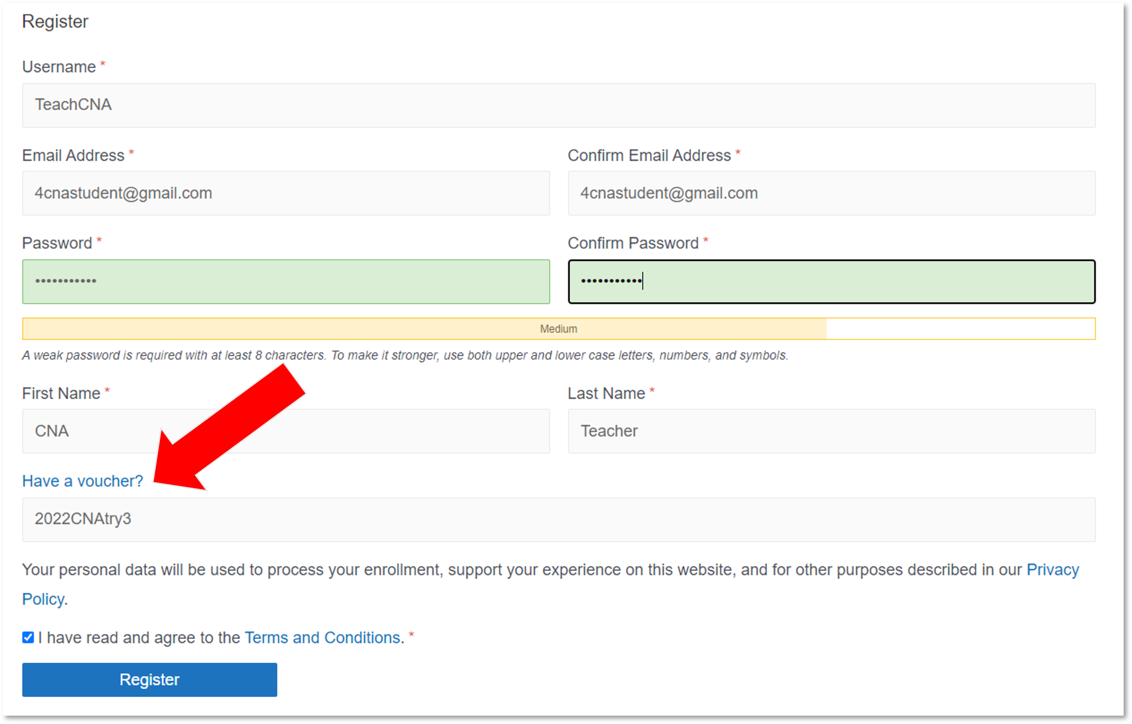enter voucher code or prepaid playstation