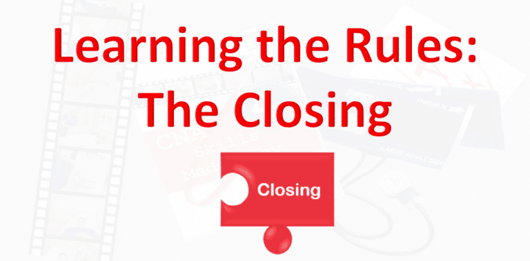 the closing